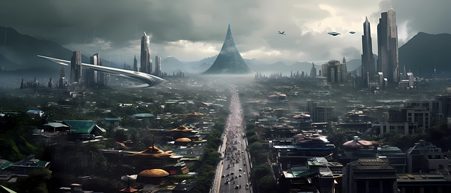 Futurista, Ficción, Ciudad, Utopía