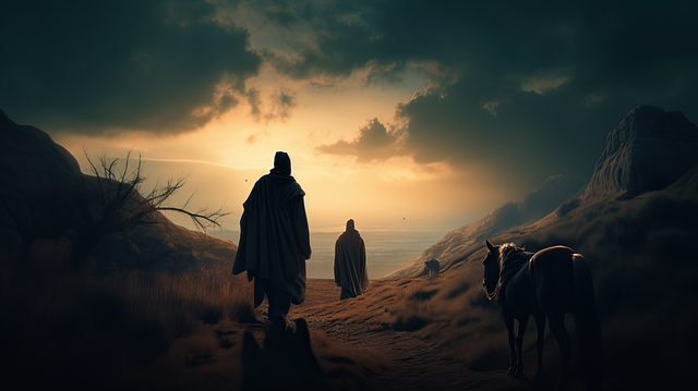 Free ai generated christianity jesus illustration