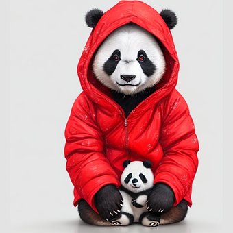 熊猫, 哺乳动物, 竹子, 动物, 自然, 中国, 猫熊, 熊, Ai产生的