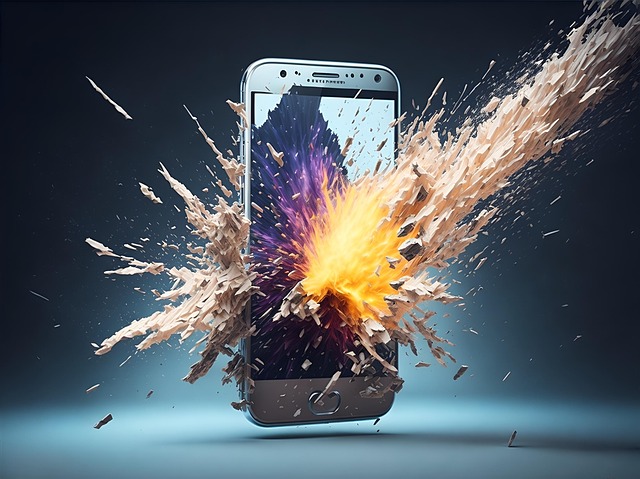 Download Ai Generated, Smartphone, Explosion. Royalty-Free Stock ...