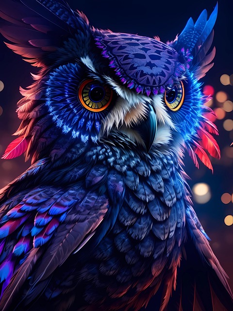 Free Ai Generated Owl illustration and picture