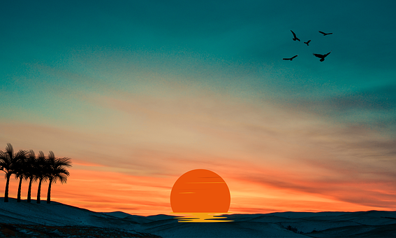 Free Sunset Sky illustration and picture