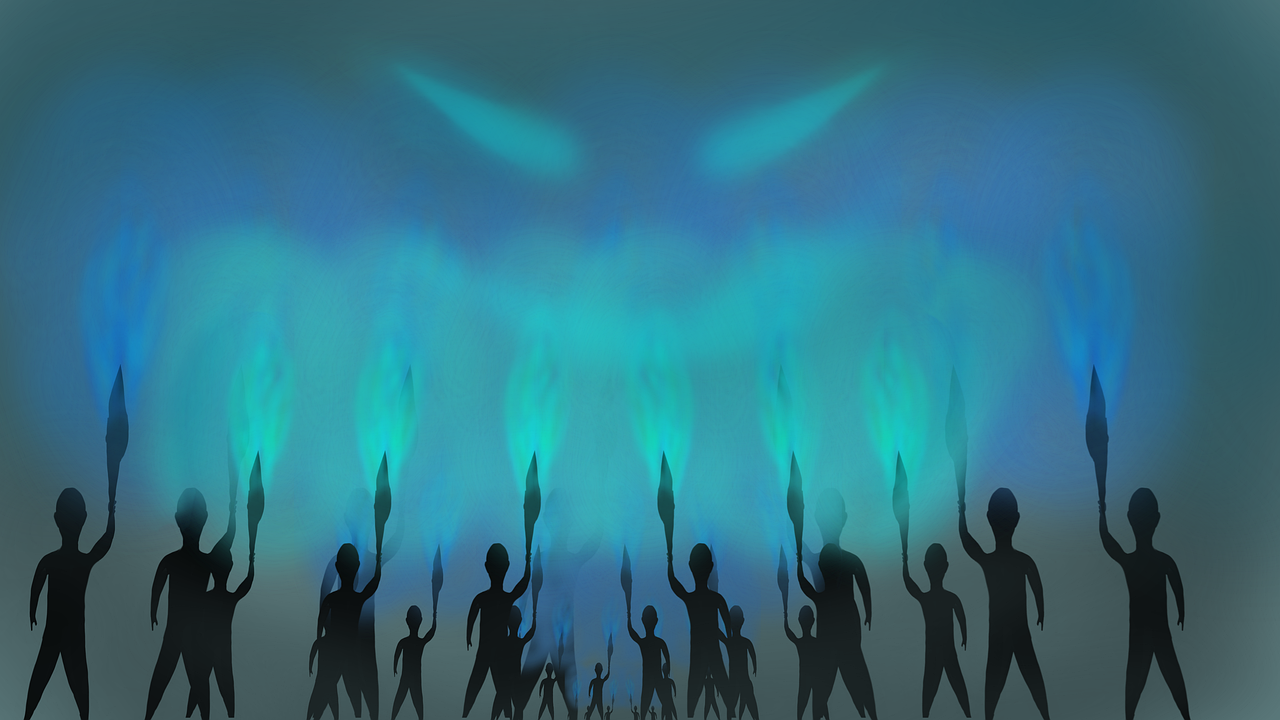 Download Art Wallpaper Torch Royalty-Free Stock Illustration Image