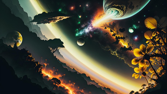Free ai generated extraterrestial cosmic illustration