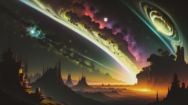 Free ai generated extraterrestial cosmic illustration