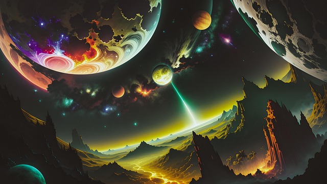 Free ai generated extraterrestial cosmic illustration