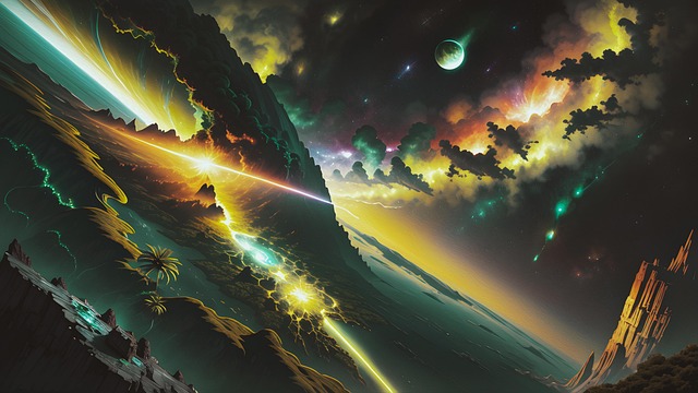 Free ai generated cosmic extraterrestial illustration