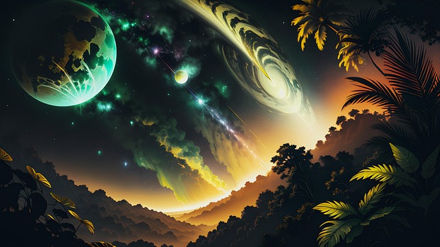 Free ai generated extraterrestial cosmic illustration