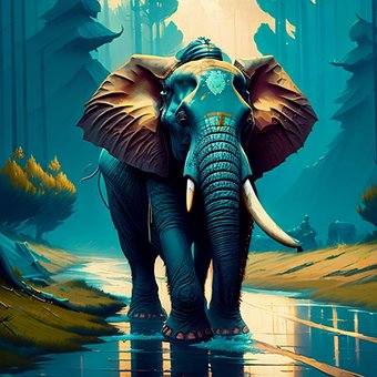 Free Elephant Jungle illustration and picture
