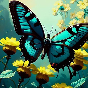 Free Backyard Butterfly illustration and picture