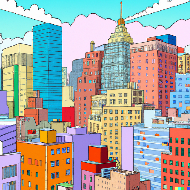 Free New York Skyline illustration and picture