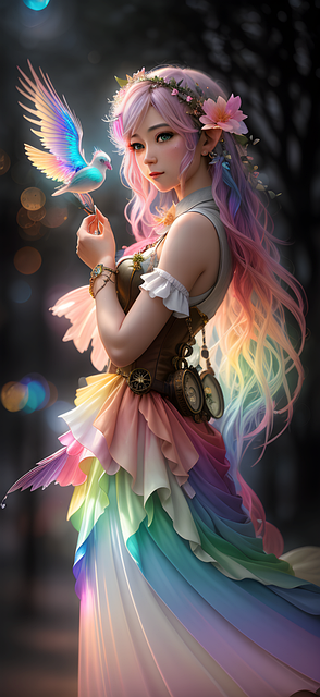 Free fantasy fairy elf illustration