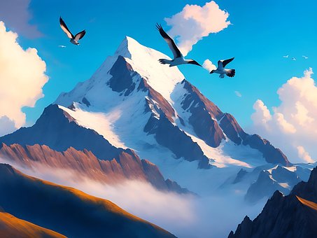 Free Ai Generated Birds illustration and picture