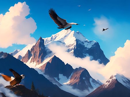 Free Ai Generated Birds illustration and picture