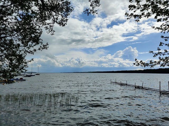 Sø, Vand, Natur, Himmel, Skyer