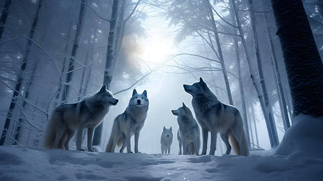 Free animals snow winter illustration