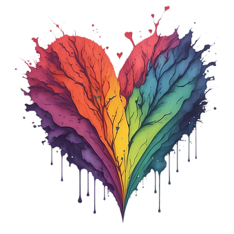 Ai Generiert, Natur, Herz, Regenbogen
