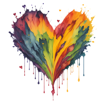 Ai Generiert, Herz, Regenbogen, Liebe