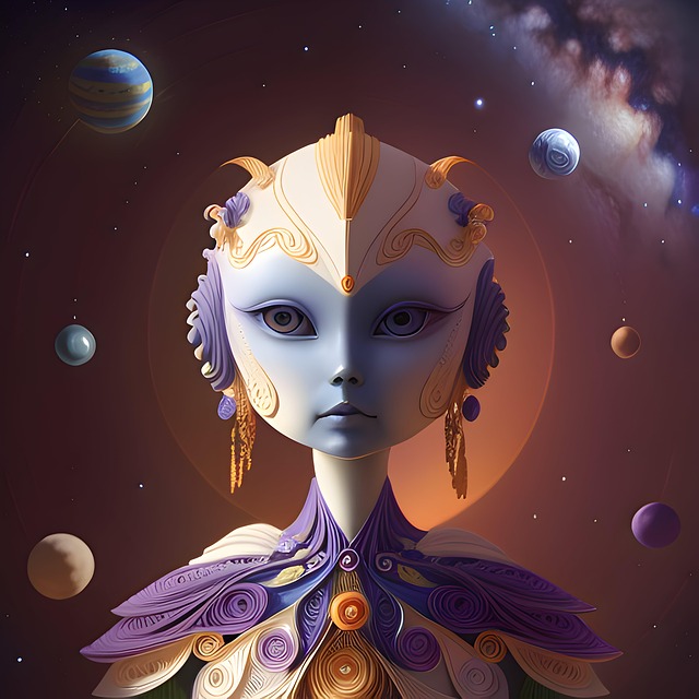Ai Generiert, Frau, Humanoid, Kosmisch