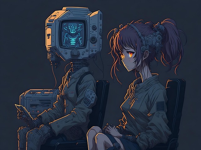 Roboter, Frau, Zukunft, Freundschaft