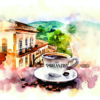 Free Coffee City illustration and picture