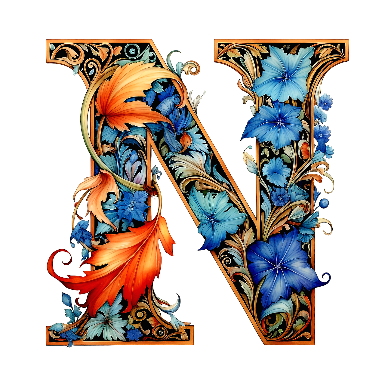 Letter N Drawings