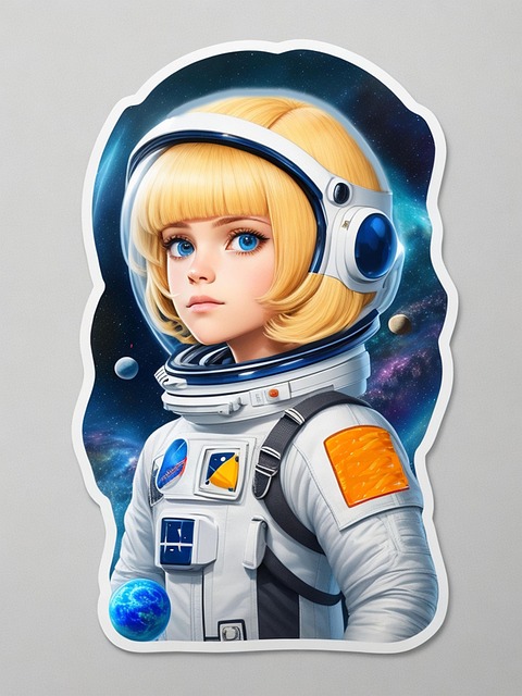 Ai Generiert, Mädchen, Astronaut
