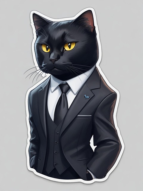 Ai Generiert, Katze, Geschäftsmann