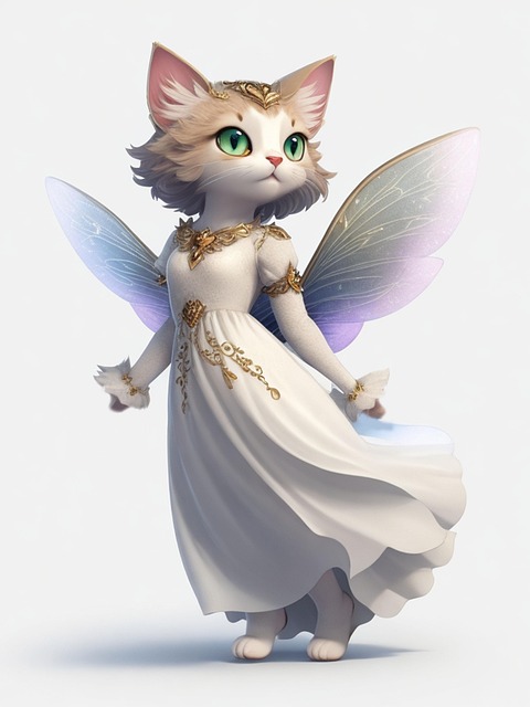 Ai Generiert, Katze, Fee, Tier, Katzen