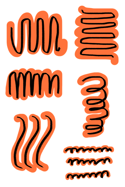 Free zig zag lines wiggly lines illustration