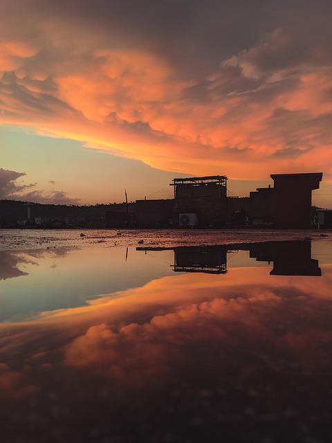 Zonsondergang, Meer, Lucht, Landschap