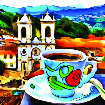 Free Coffee Church illustration and picture