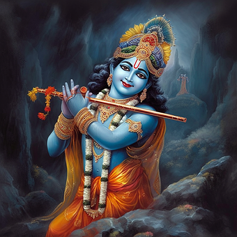 Free Ai Generated Krishna illustration and picture