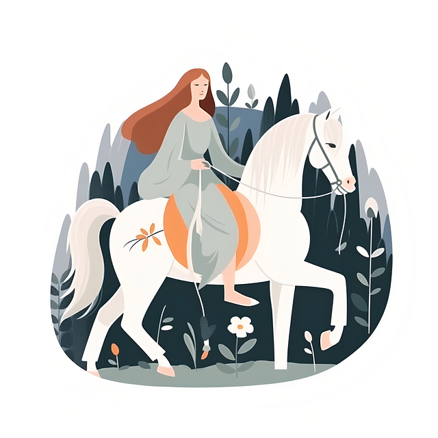 Free ai generated nature woman illustration
