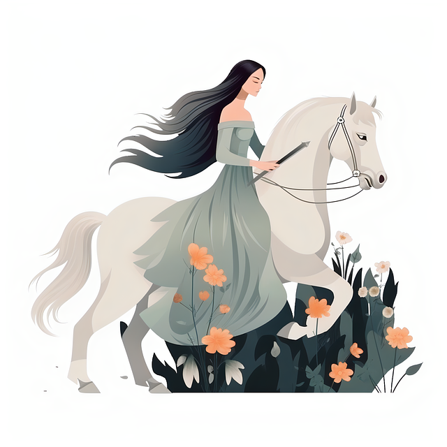 Free ai generated woman nature illustration