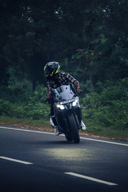 Motorrad, Sport, Trick, Mann, Straße