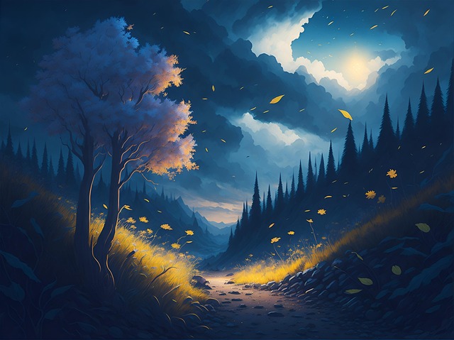 Herbst, Baum, Gewitter, Wind, Landschaft