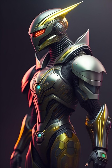 Download free HD stock image of Ai Generated Warrior Free ai generated warrior alien illustration