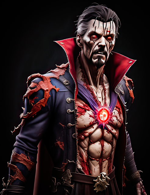 Download free HD stock image of Ai Generated Dr Strange Free ai generated dr strange zombie illustration