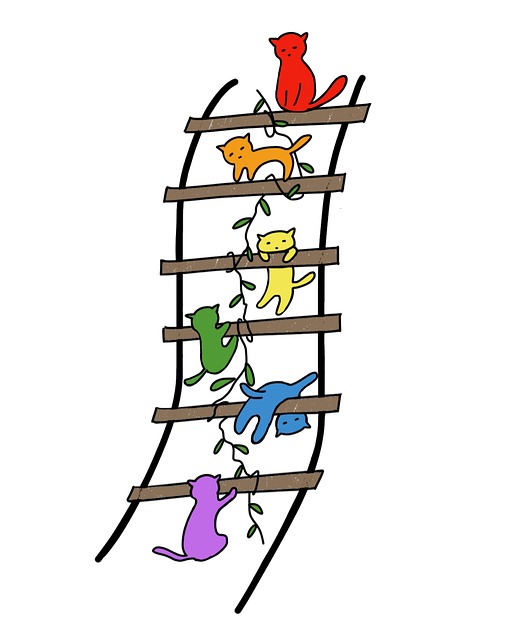 Download Cats, Kitten, Ladder. Royalty-Free Stock Illustration Image
