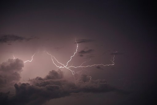 Bliksem, Onweersbui, Wolken, Storm