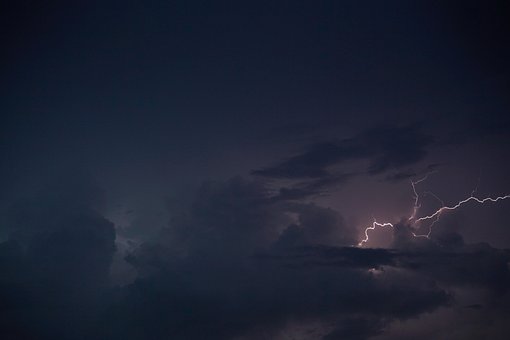 Bliksem, Storm, Onweersbui, Regen