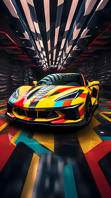 Free ai generated dare supercar illustration
