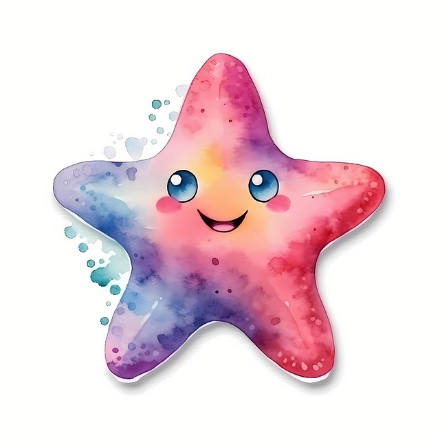 Free ai generated starfish animal illustration