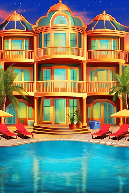 Hotel, Clube De Férias, Mar, Sol