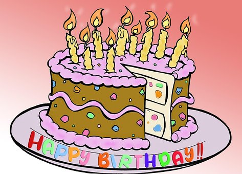 Free Cake Happy Birthday illustration and picture