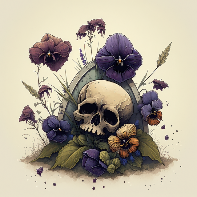 Free ai generated grave tomb illustration