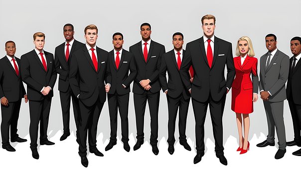 Free Large Group People On Stage illustration and picture