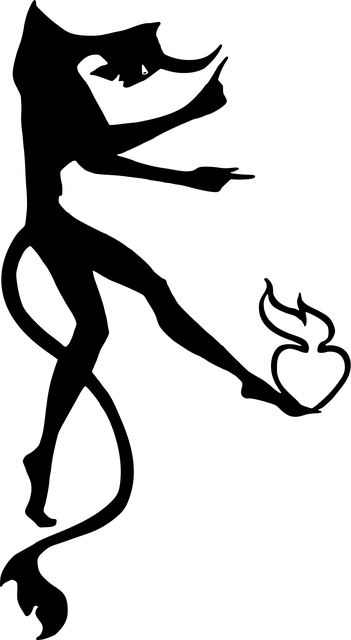 Free devil creature silhouette vector