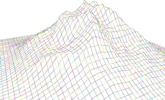 Free mountain hill geometric vector